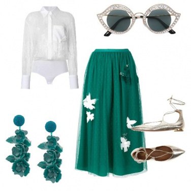 Outfit Fiori e farfalle