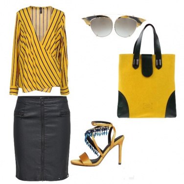 Outfit Uscita in giallo