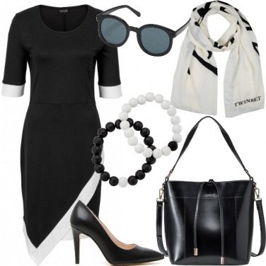 Outfit Ufficio in nero e bianco