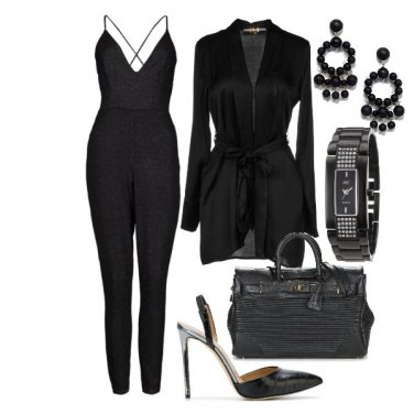 Outfit In ufficio in nero