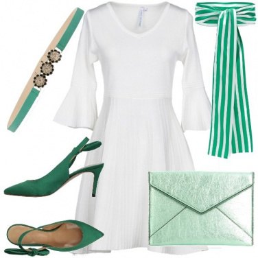 Outfit Verde e bianco