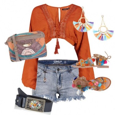 Outfit California Orange sunset