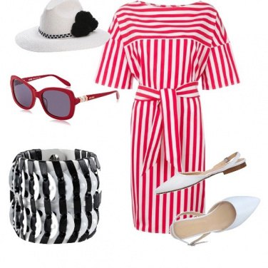 Outfit Miss righe