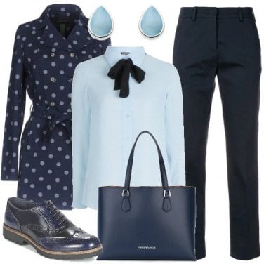 Outfit Pois sul trench