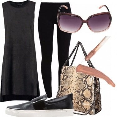 Outfit Black and nude