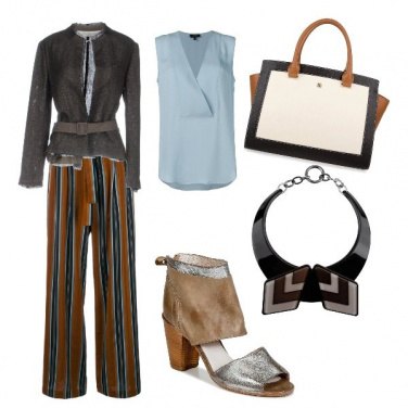 Outfit Pantaloni a righe