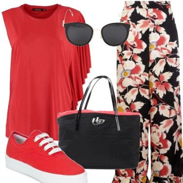 Outfit Pantaloni a fior