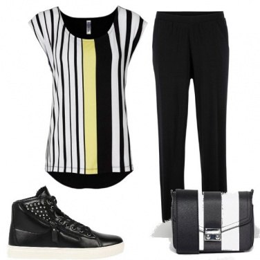 Outfit Righe verticali