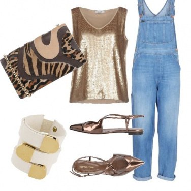 Outfit Salopette chic