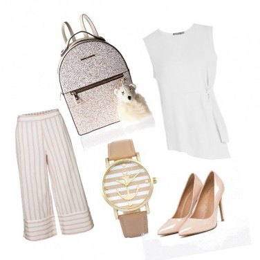 Outfit Pantalone a righe