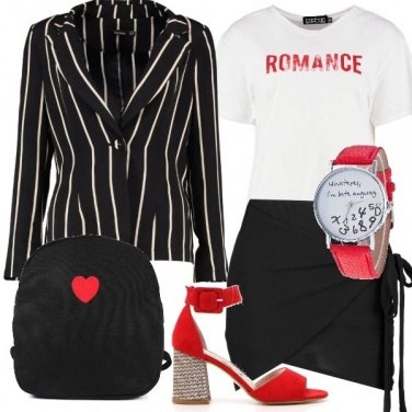 Outfit Giacca a righe