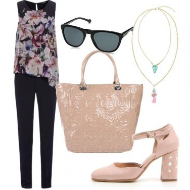 Outfit Ufficio con fiori