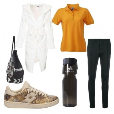 Outfit Tassorosso in palestra