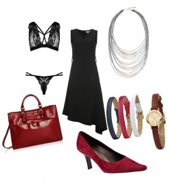 Outfit Serata in rosso