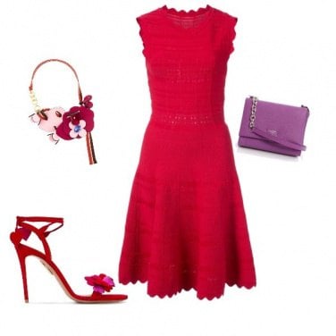 Outfit Il vestito rosso