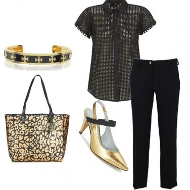 Outfit Borsa oro