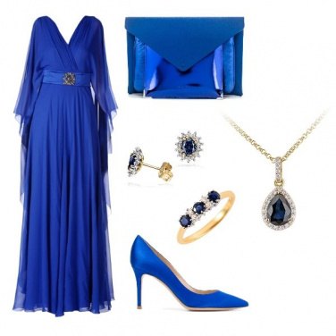 Outfit Chic Blue Dress