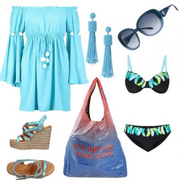 Outfit Il colore del mare...