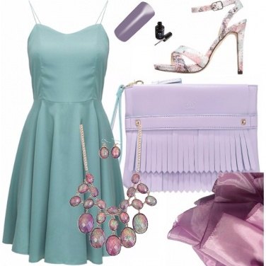 Outfit Lilla e menta