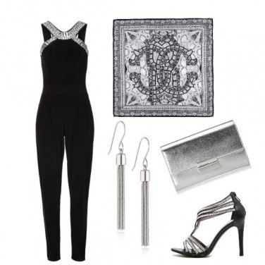 Outfit Argento e nero