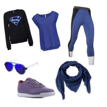 Outfit Indaco che passione