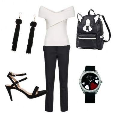 Outfit Primavera in bianco e nero