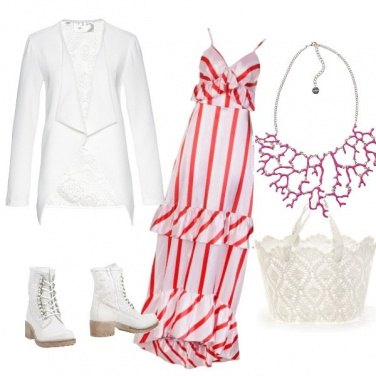 Outfit Coral & White ??