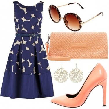 Outfit Peach \'n blue