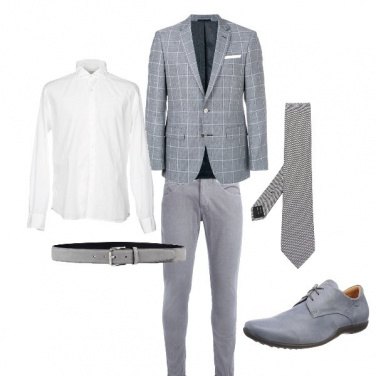 Outfit Cerimonia in grigio