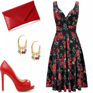 Outfit Cerimonia in rosso