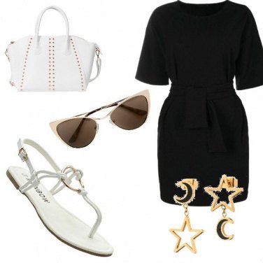 Outfit Nero luminoso