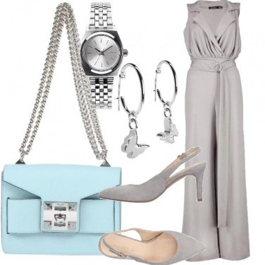 Outfit Jumpsuit grigia