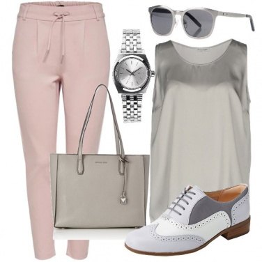 Outfit Grigio e stringate