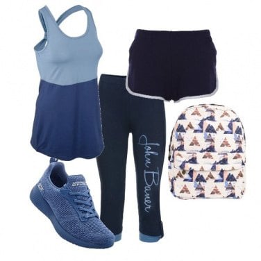 Outfit Sport in blue
