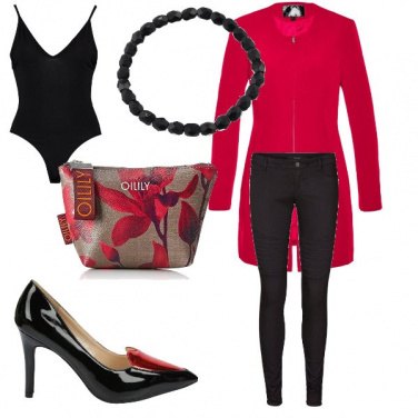 Outfit Rosso e nero che passione