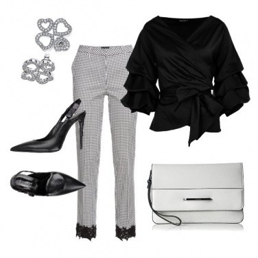 Outfit Bon ton black and white