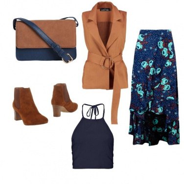 Outfit Gonna fiorita