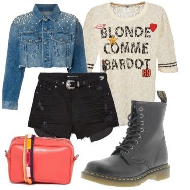 Outfit Blonde comme Bardot