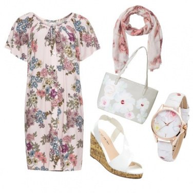 Outfit Rose e fiori di campo
