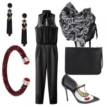 Outfit Rossetto rosso