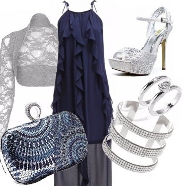 Outfit Blu navy e argento!