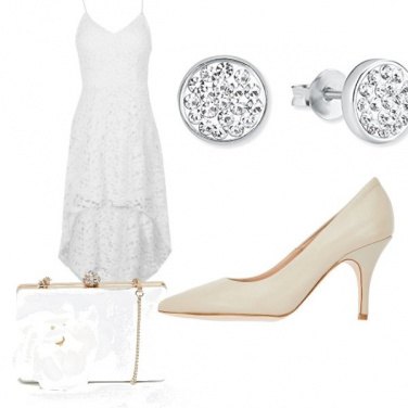 Outfit Cena fuori in bianco