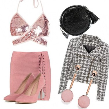 Outfit Anni \'90 in rosa