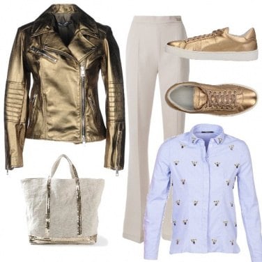 Outfit Gold woman