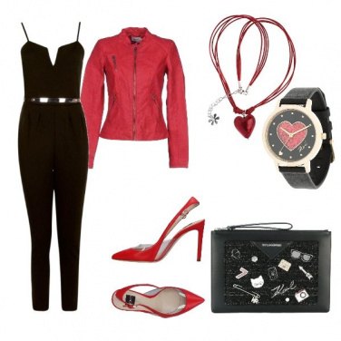 Outfit Il rosso e il nero