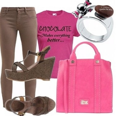 Outfit I love chocolate !