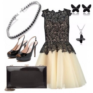 Outfit Cerimonia bianco e nero