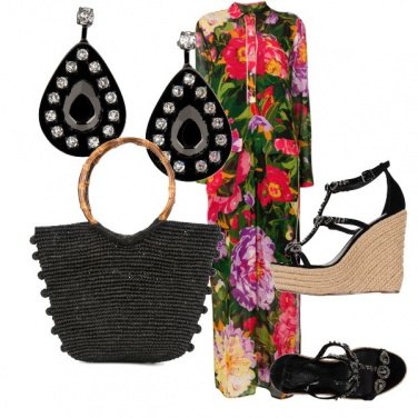 Outfit Fiori su fiori