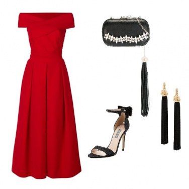 Outfit Signora il rosso