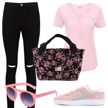 Outfit Teschietti rosa